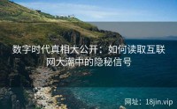数字时代真相大公开：如何读取互联网大潮中的隐秘信号