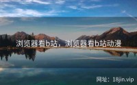浏览器看b站，浏览器看b站动漫