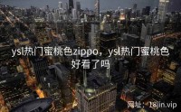 ysl热门蜜桃色zippo，ysl热门蜜桃色好看了吗