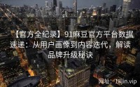 【官方全纪录】91麻豆官方平台数据速递：从用户画像到内容迭代，解读品牌升级秘诀
