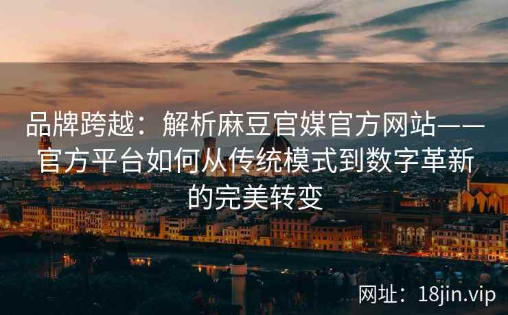 品牌跨越：解析麻豆官媒官方网站——官方平台如何从传统模式到数字革新的完美转变
