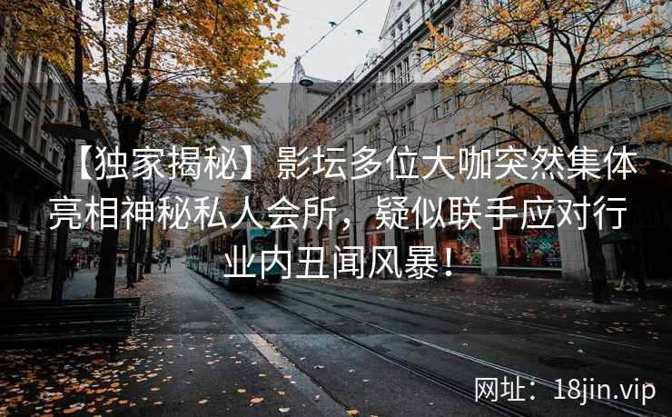 【独家揭秘】影坛多位大咖突然集体亮相神秘私人会所，疑似联手应对行业内丑闻风暴！