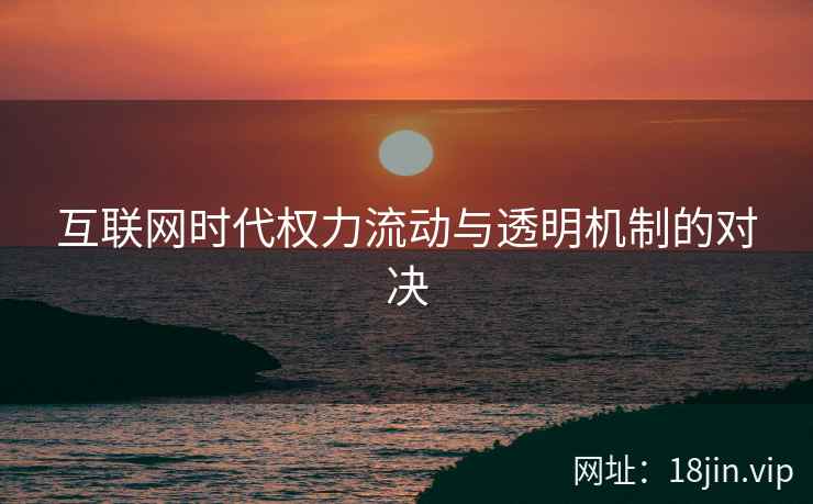 互联网时代权力流动与透明机制的对决